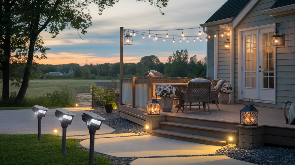 Outdoor Spaces LED lights setup – Security & Ambiance Combined
